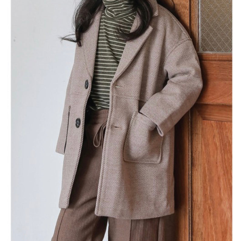 Khaki Mini Trench Coat
