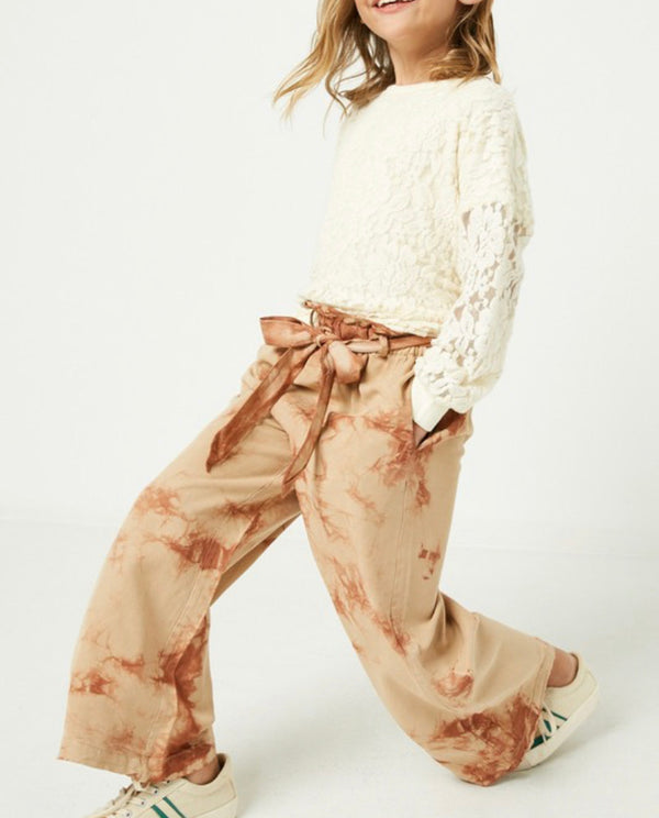 Taupe Paper Bag Trousers