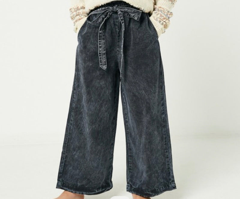 Washed Paper Bag Trousers