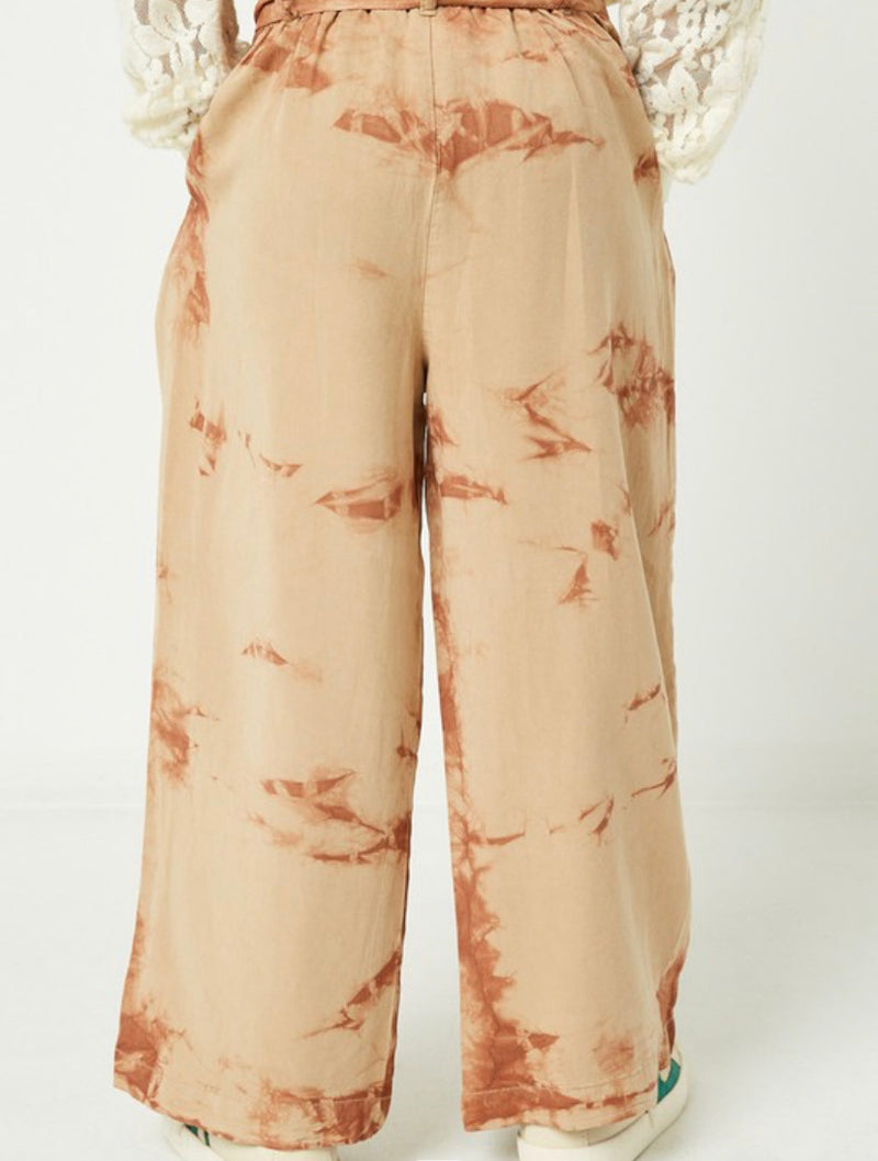 Taupe Paper Bag Trousers