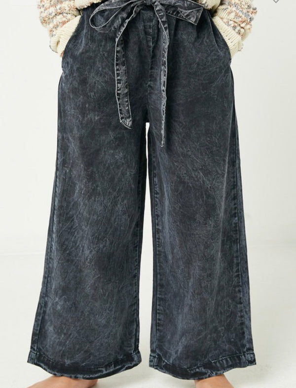 Washed Paper Bag Trousers