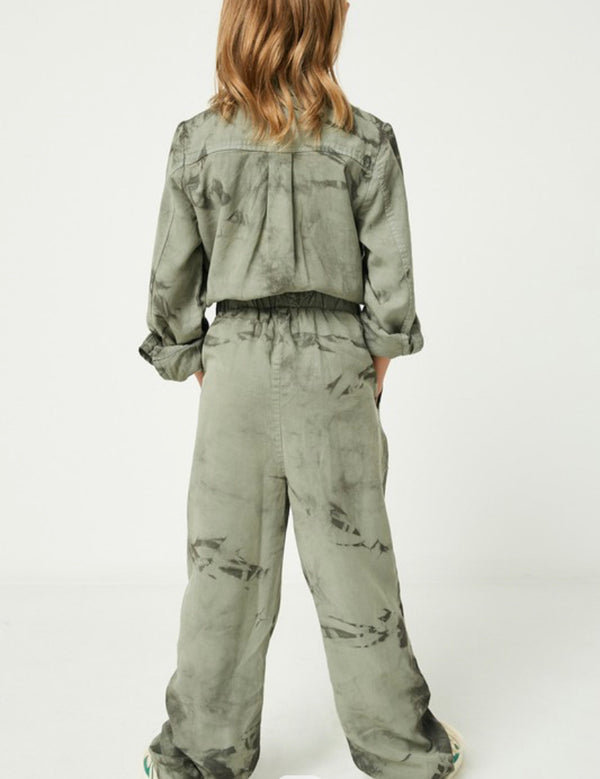 Olive Tie-Die Jumpsuit
