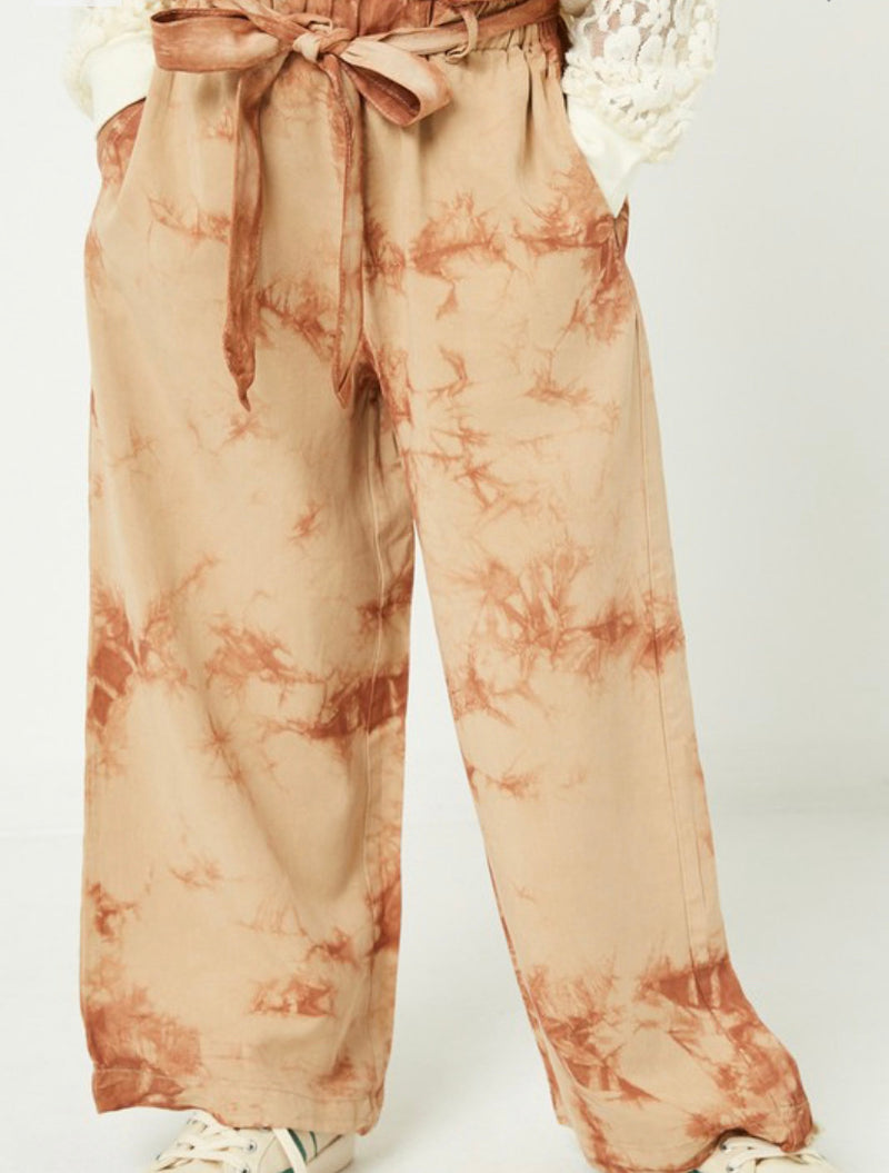 Taupe Paper Bag Trousers